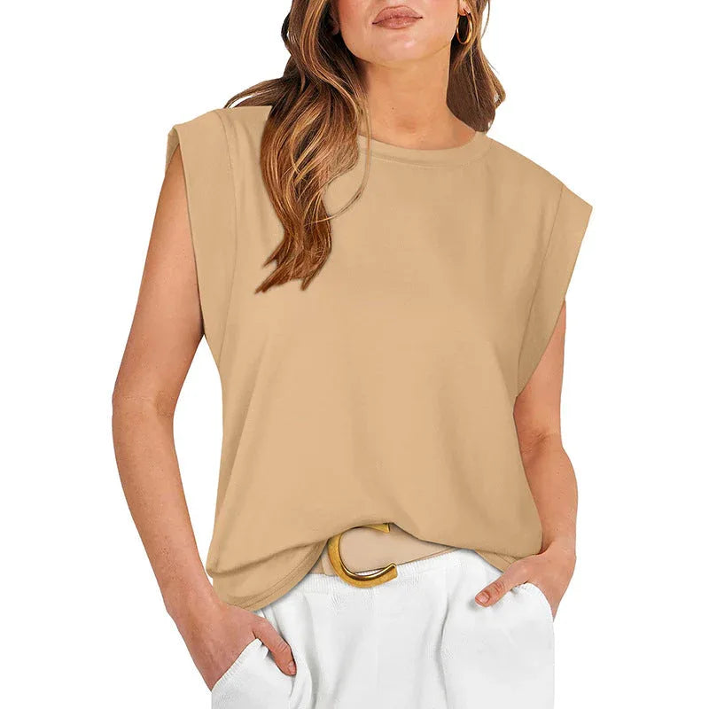 RAYANU™ – Lightweight Everyday Summer Cap Sleeve Top - MABEL LONDON