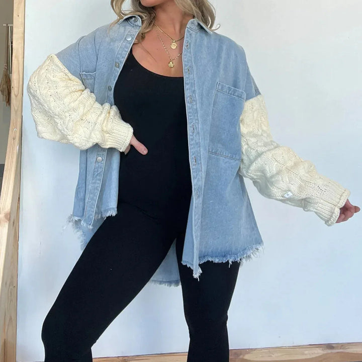 PRIS™ - Vintage Long Sleeve Collared Jacket - MABEL LONDON