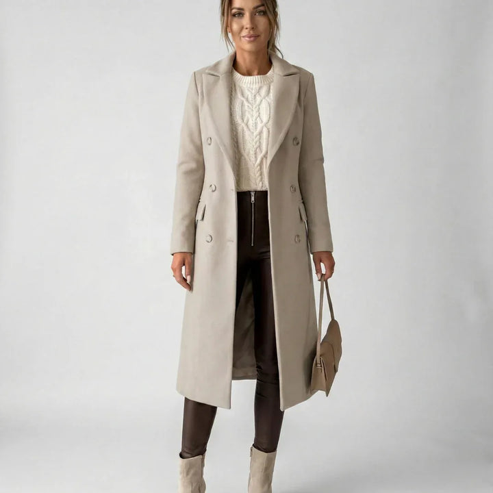 Hazel - Elegant Longline Coat - MABEL LONDON