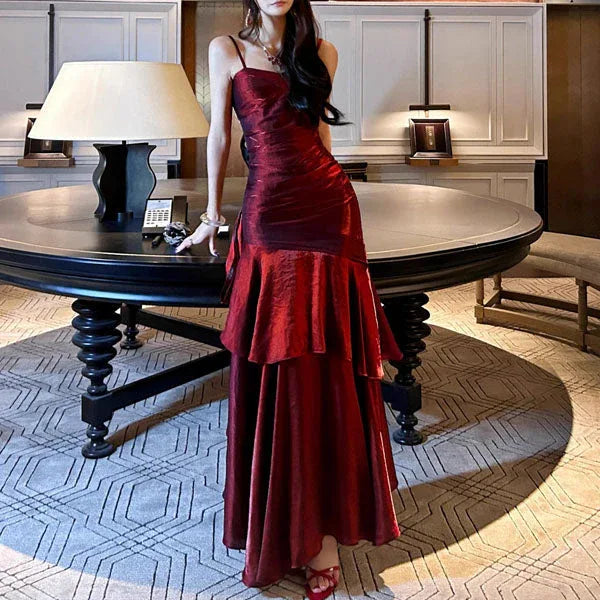 VIANNE™ - Glamorous Ruffled Maxi Dress - MABEL LONDON