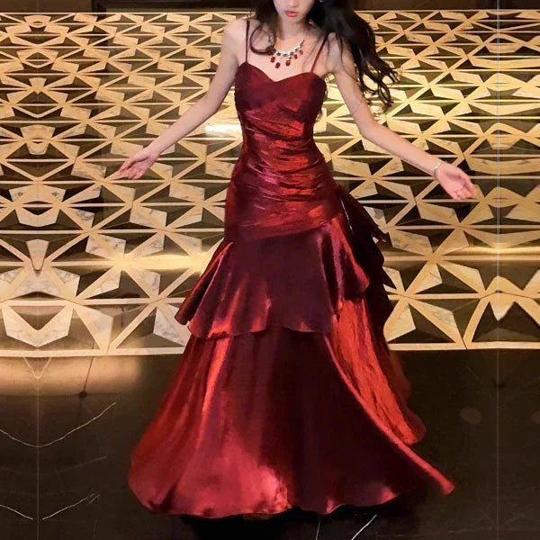 VIANNE™ - Glamorous Ruffled Maxi Dress - MABEL LONDON