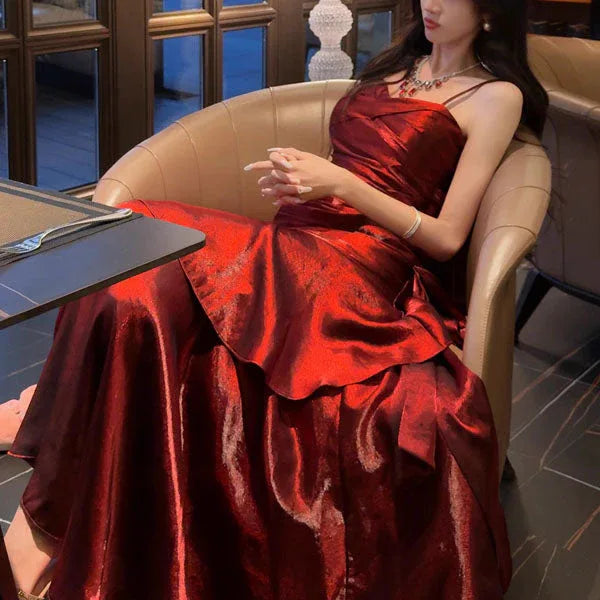 VIANNE™ - Glamorous Ruffled Maxi Dress - MABEL LONDON