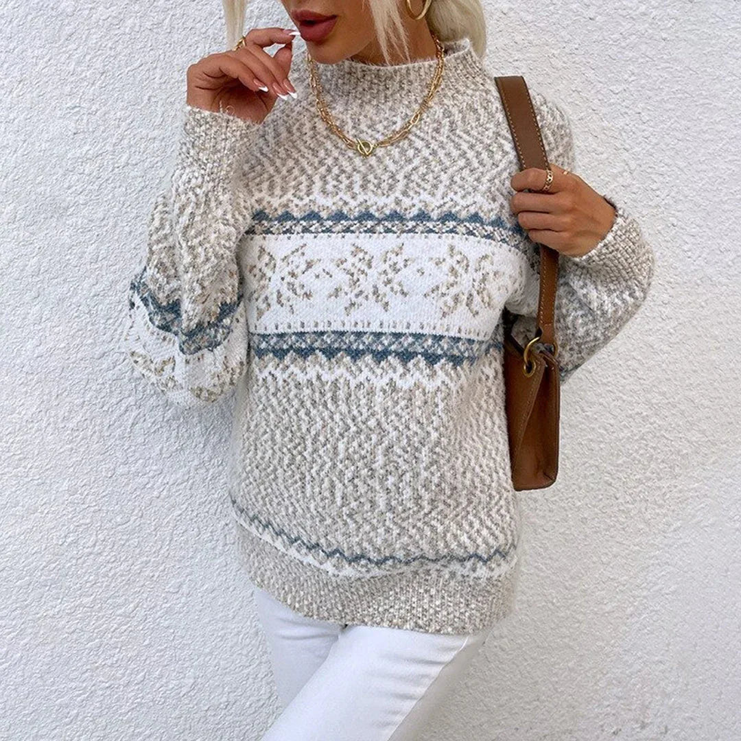 SAGA™ - Cosy Fair Isle Sweater - MABEL LONDON