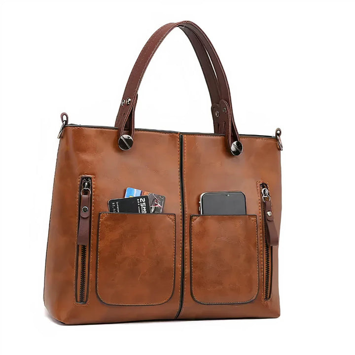 Maeva | Stylish Leather Bag - MABEL LONDON