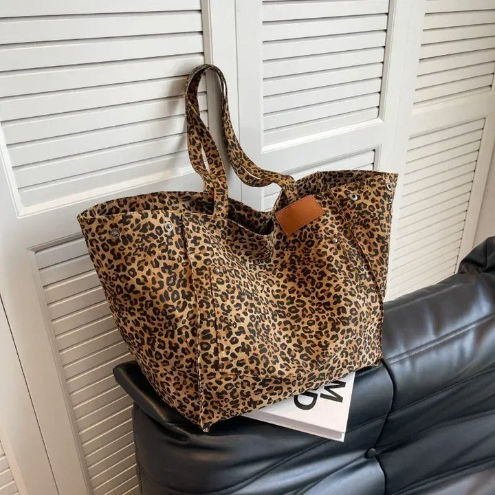 ODILE™– Effortless Chic Leopard Tote Bag - MABEL LONDON