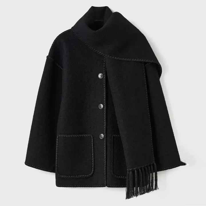 Zyra | Fringed Scarf Jacket - MABEL LONDON