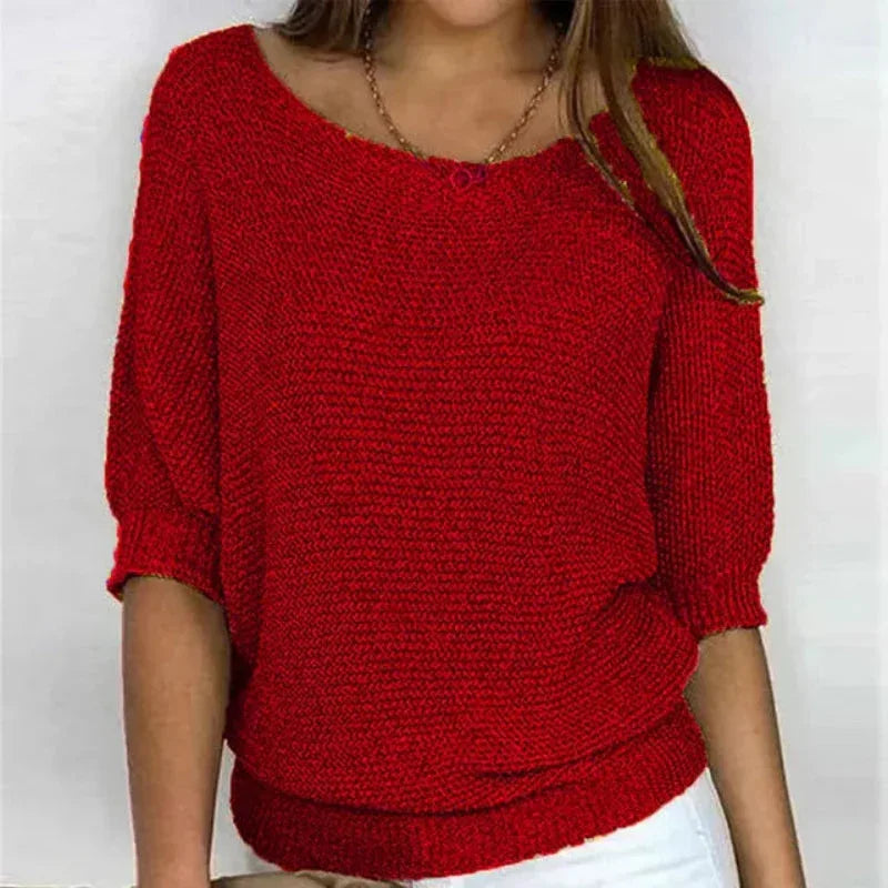 Hollisia | Relaxed Knit Top - MABEL LONDON