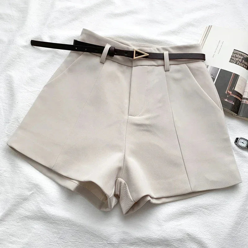 RACHELLE™ – Sleek High-Waist Shorts - MABEL LONDON