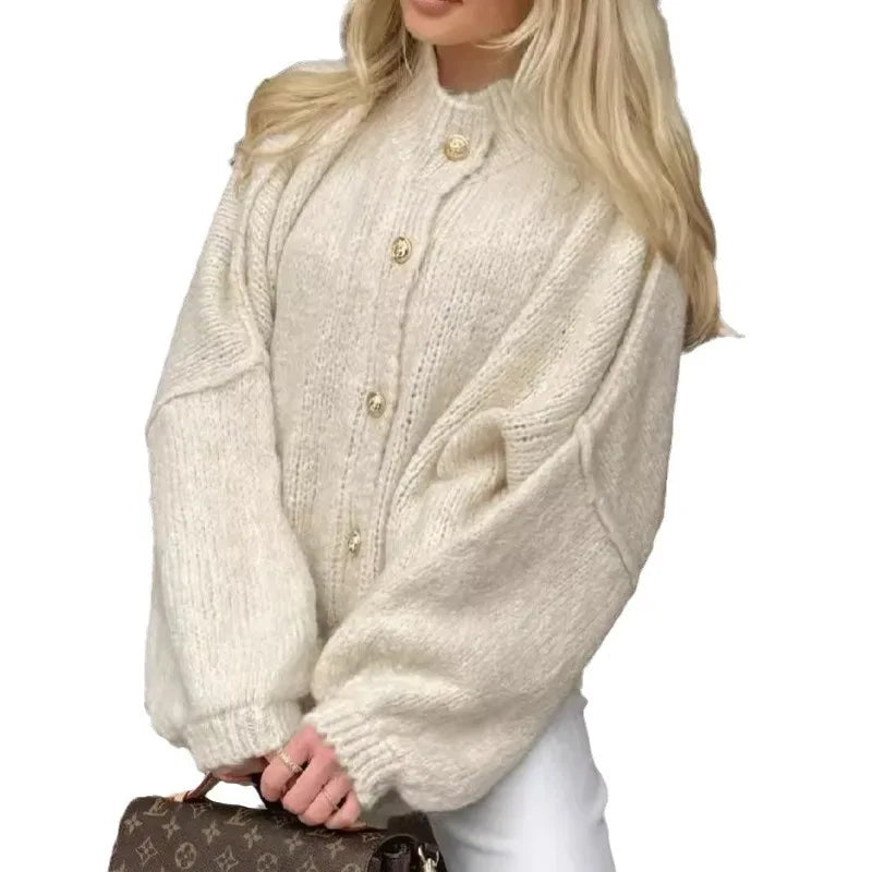 AURA™ | Quiet Comfort Oversized Knit Cardigan - MABEL LONDON