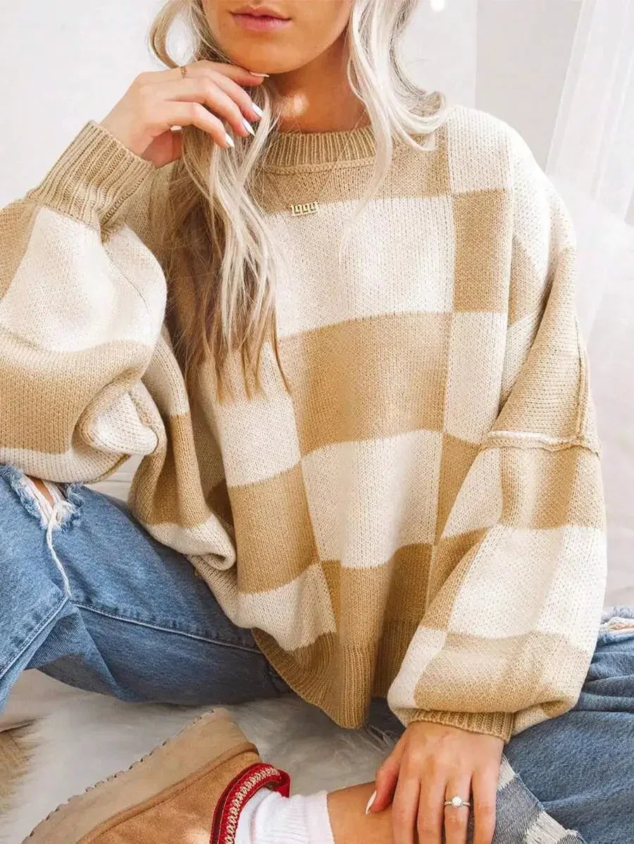 Kayla - Cozy Pullover Sweater - MABEL LONDON
