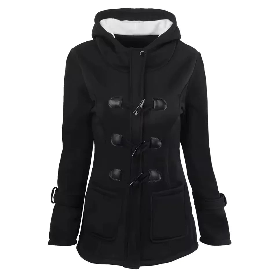 Debby | Trench Coat with Hood - MABEL LONDON