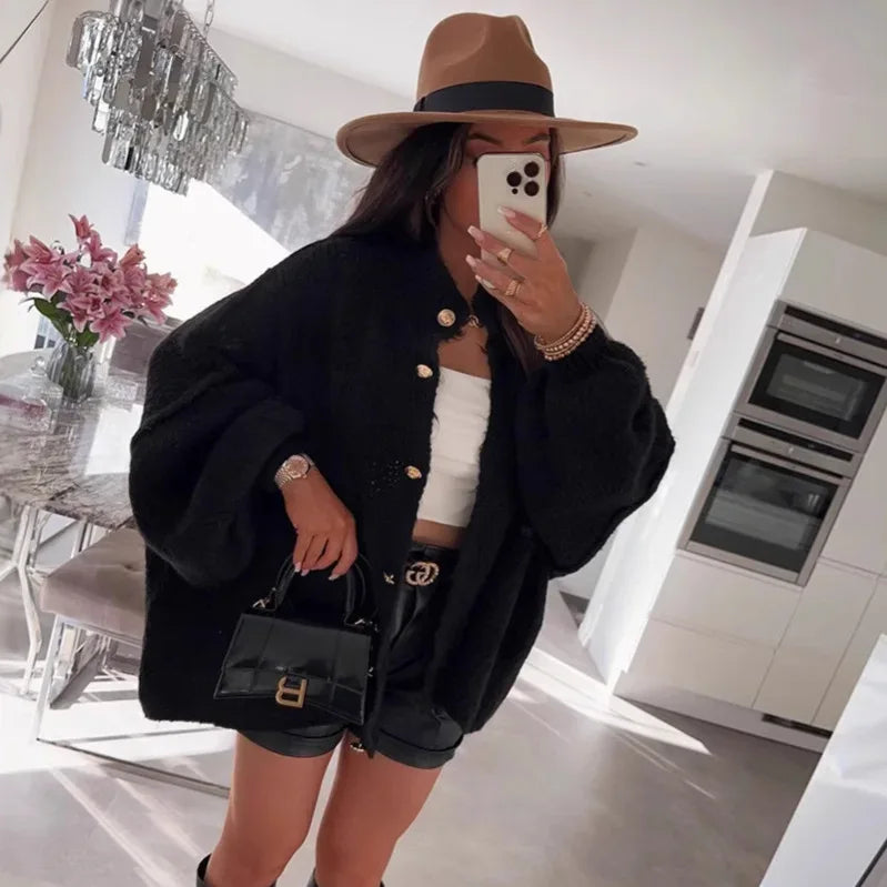 AURA™ | Quiet Comfort Oversized Knit Cardigan - MABEL LONDON