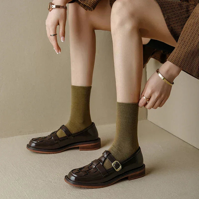 Isava | Vintage-Style Retro Flats - MABEL LONDON