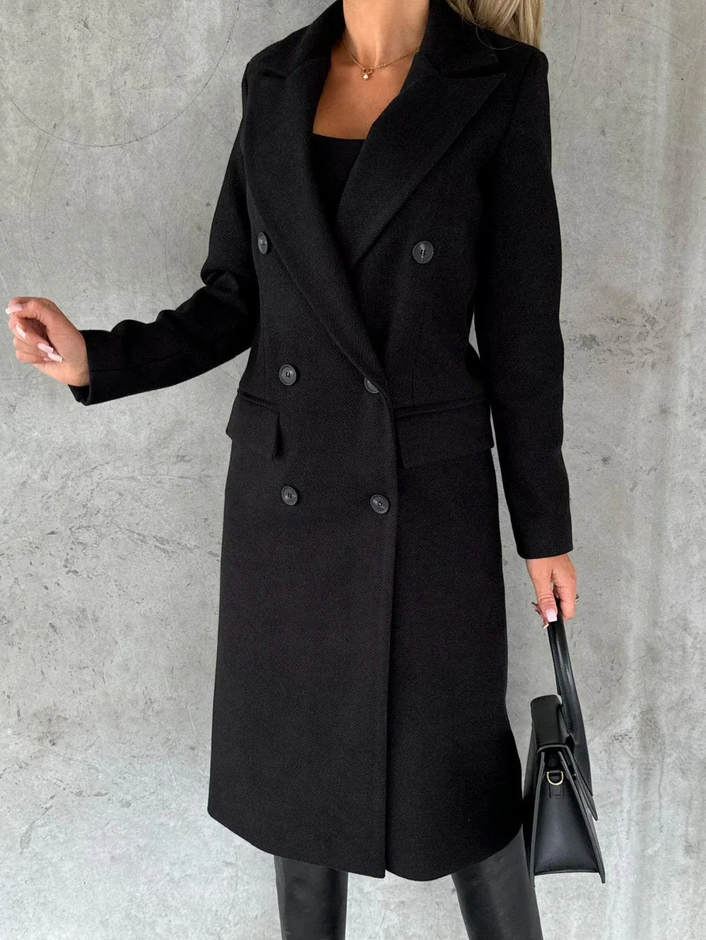 Jolie - Timeless Longline Coat - MABEL LONDON