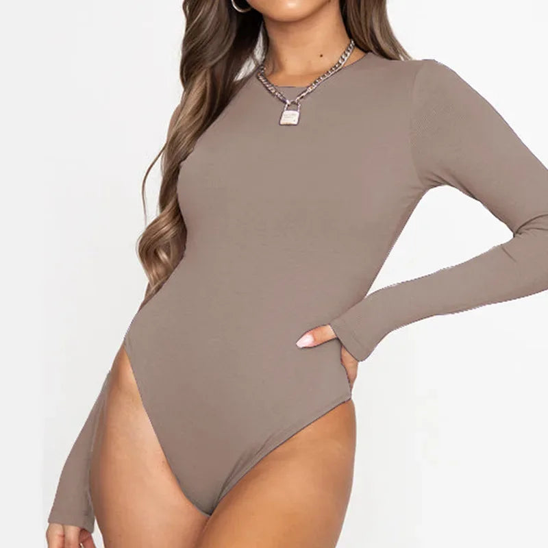 MIRAYE™ – Sleek Long Sleeve Bodysuit - MABEL LONDON