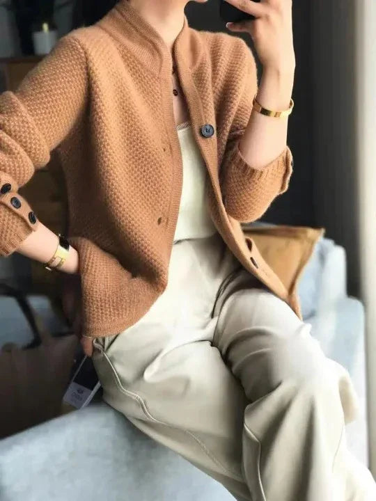 Talyra | Women’s Pure Cashmere Wool Jacket - MABEL LONDON