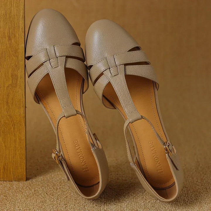 Joan | Timeless T-Bar Flats - MABEL LONDON
