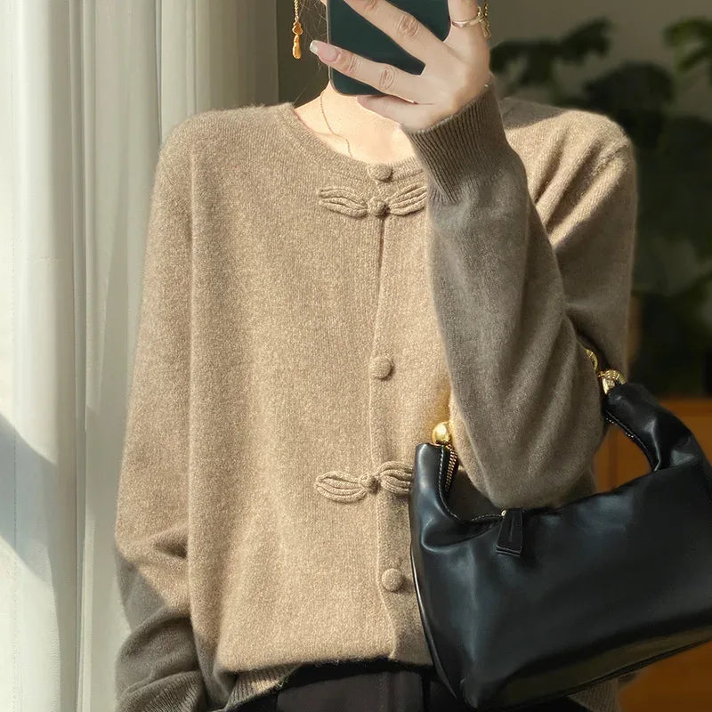 BELLA™ - Chic Bow Cardigan - MABEL LONDON