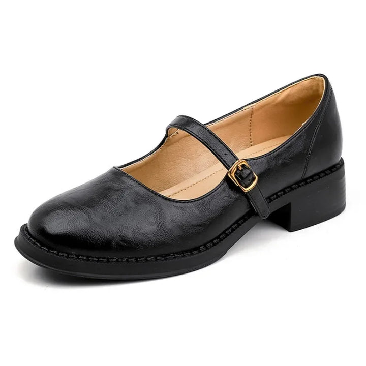 Dorvanna | Timeless Comfort Mary Janes in Soft Leather - MABEL LONDON