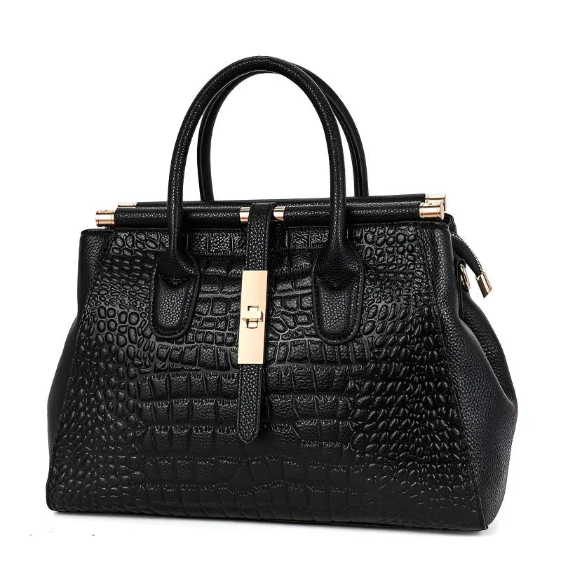 Aurelia | Croc Handbag - MABEL LONDON