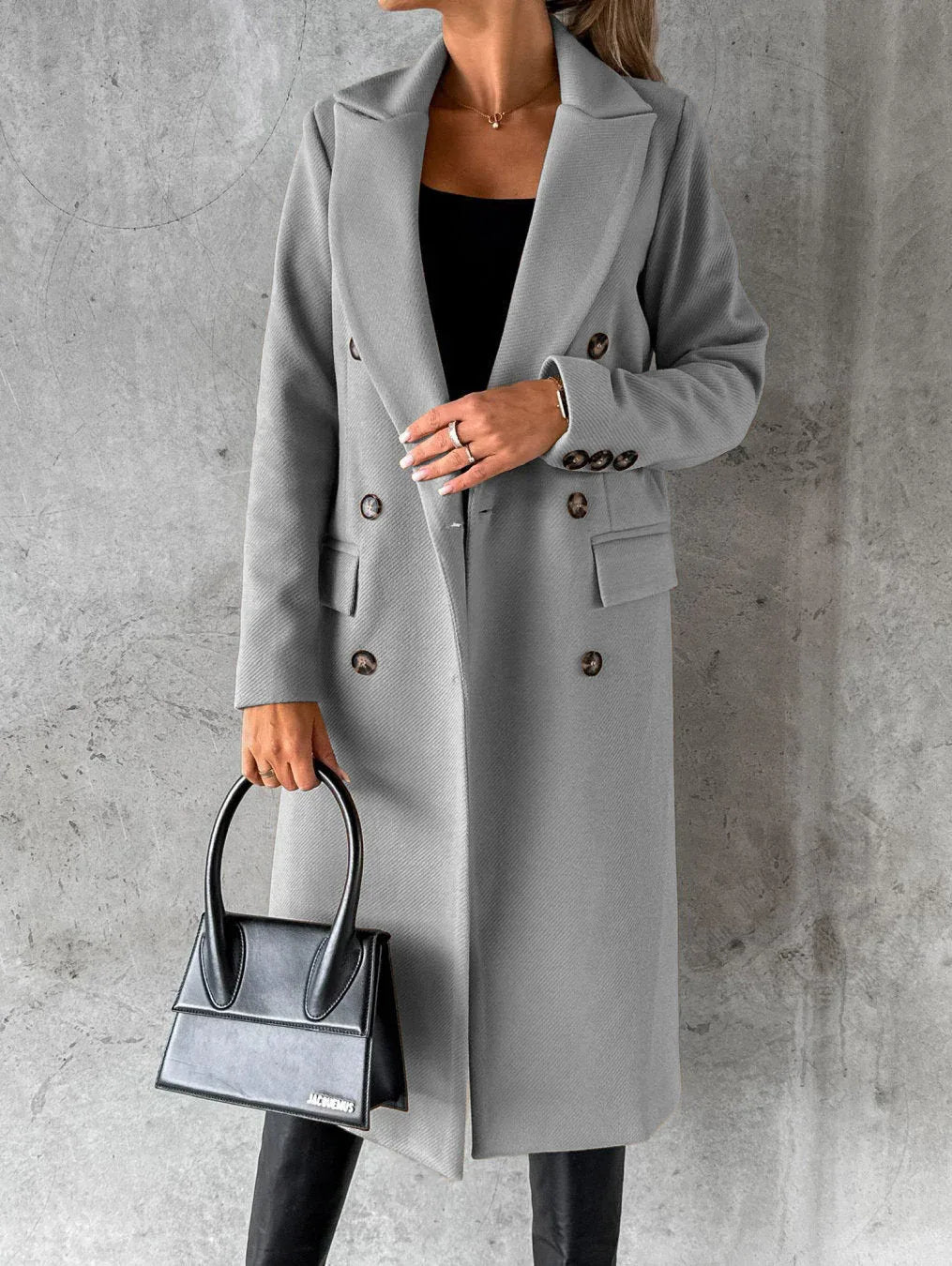 Jolie - Timeless Longline Coat - MABEL LONDON