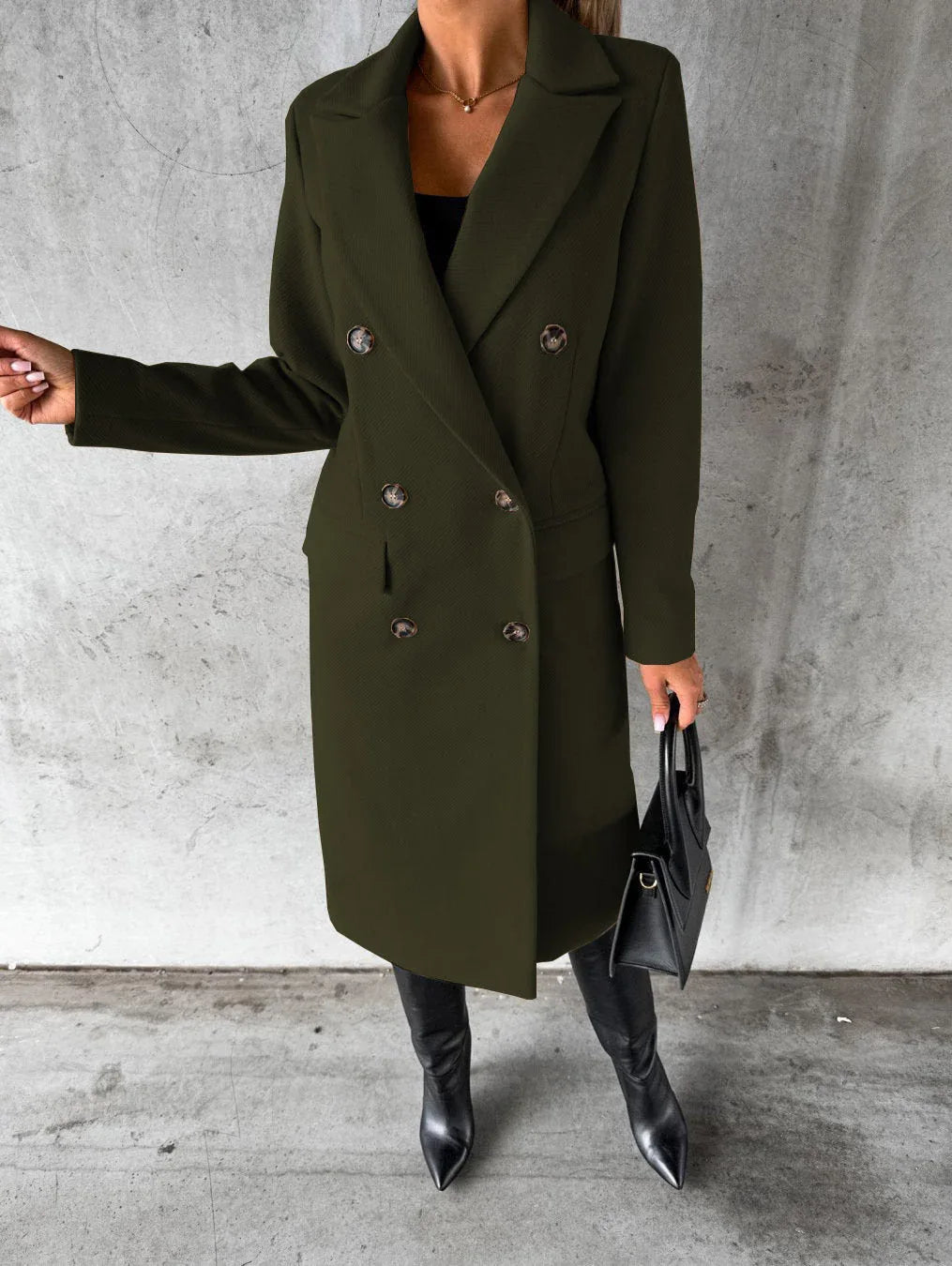 Jolie - Timeless Longline Coat - MABEL LONDON