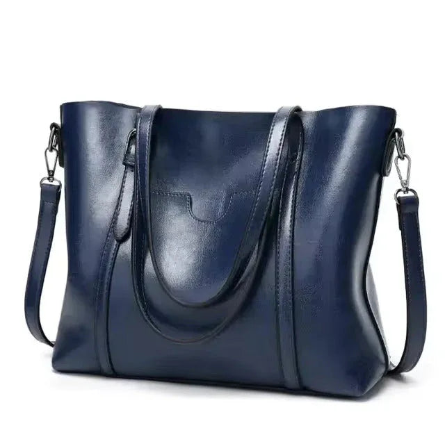 Daphira | Sleek Leather Shoulder Bag - MABEL LONDON