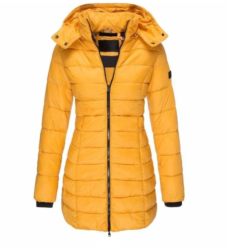 Stephanie | Hooded Slim Fit Jacket - MABEL LONDON