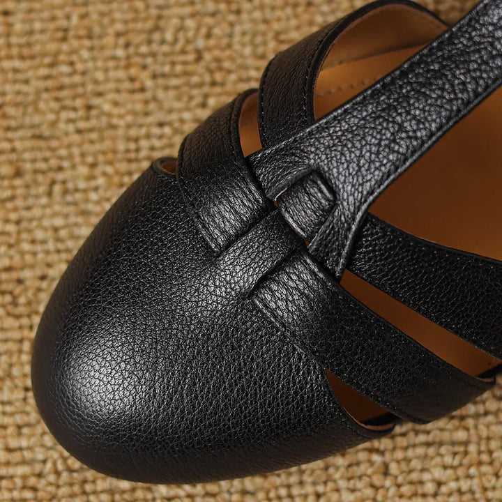 Joan | Timeless T-Bar Flats - MABEL LONDON