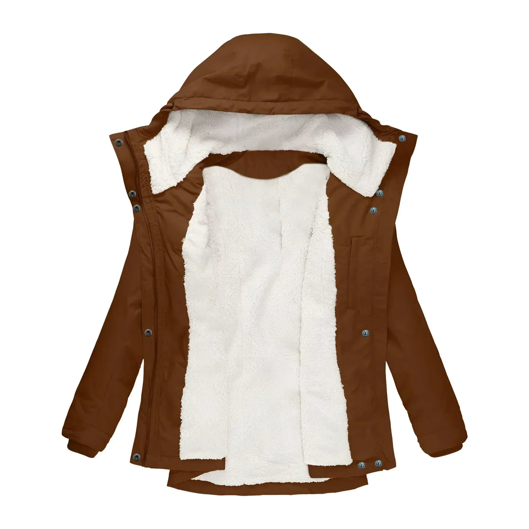 Agnes | Long Waterproof Winter Coat - MABEL LONDON