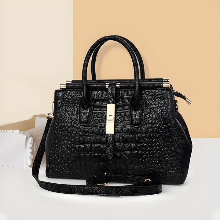 Aurelia | Croc Handbag - MABEL LONDON