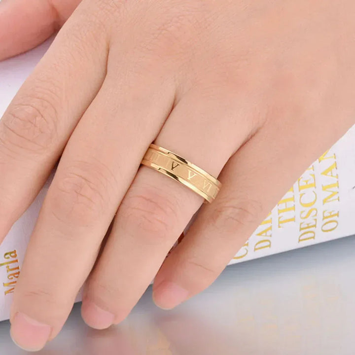 NOELLE™ – Modern Roman Numeral Ring - MABEL LONDON