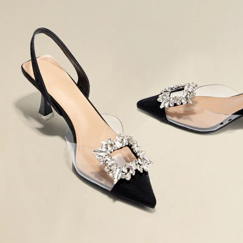 ROCHELLE™ – Sophisticated Sparkle Pointed Heels - MABEL LONDON