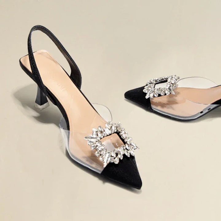 ROCHELLE™ – Sophisticated Sparkle Pointed Heels - MABEL LONDON