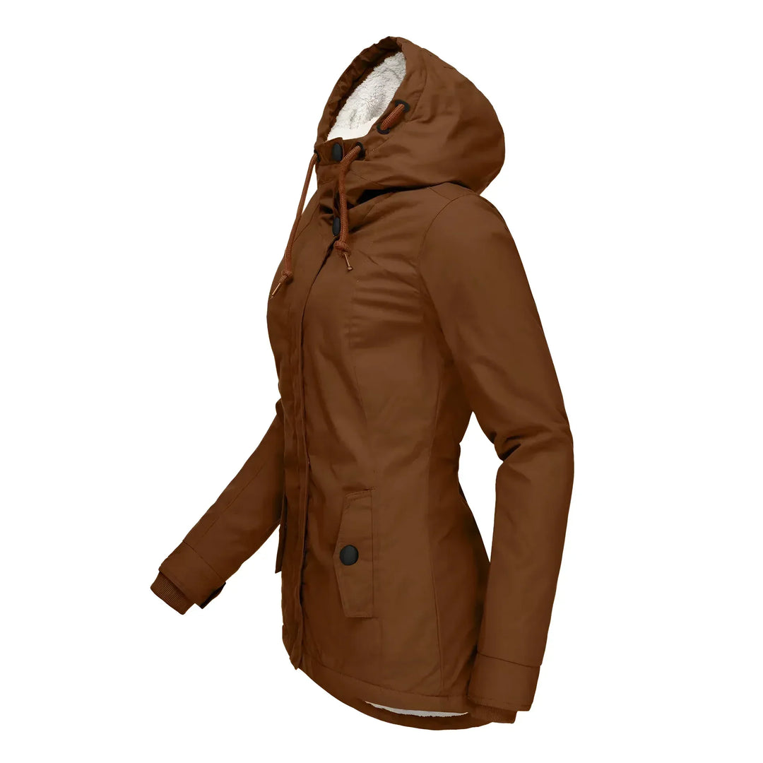 Agnes | Long Waterproof Winter Coat - MABEL LONDON