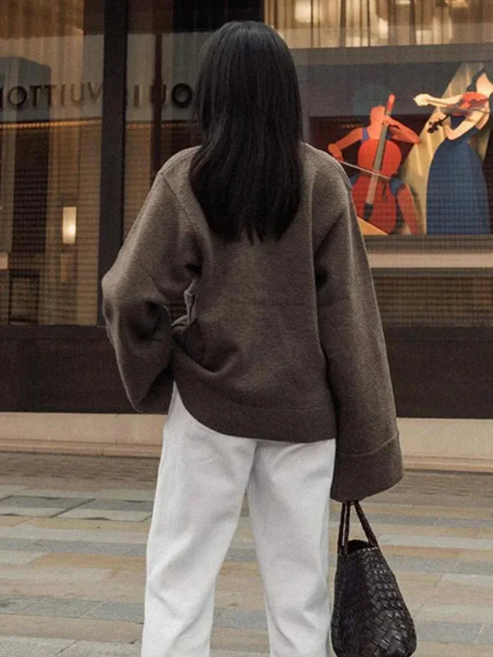 JULIETTE™ - V-Neck Knit Cardigan - MABEL LONDON