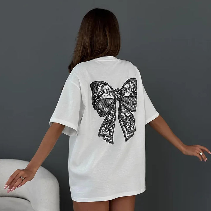 TALIE™ – Cute & Comfy Bow Tee - MABEL LONDON
