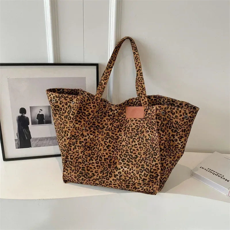 ODILE™– Effortless Chic Leopard Tote Bag - MABEL LONDON
