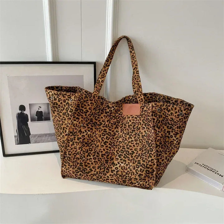ODILE™– Effortless Chic Leopard Tote Bag - MABEL LONDON