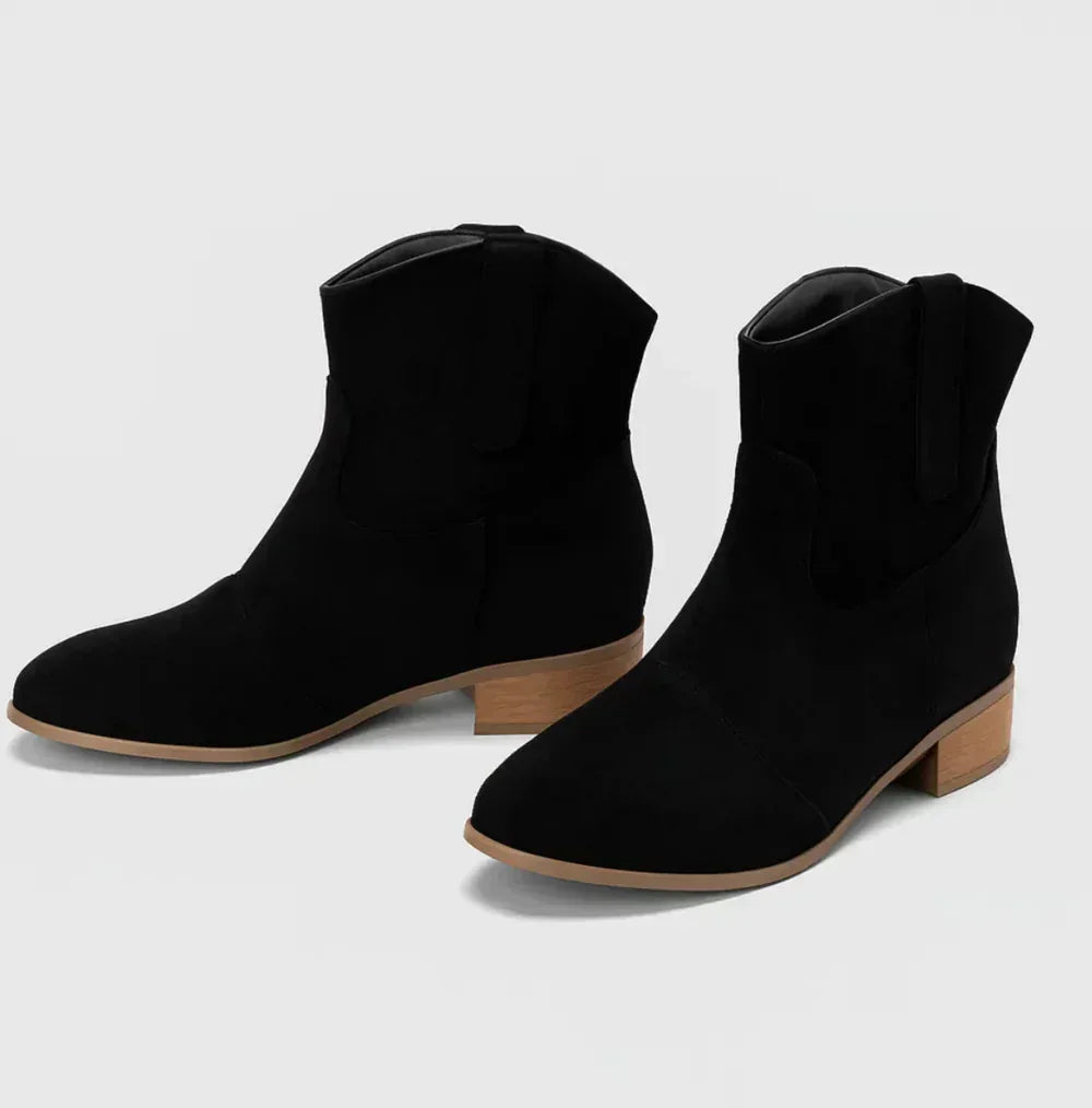 SUEDELLEA™ | WESTERN SUEDE BOOTS - MABEL LONDON