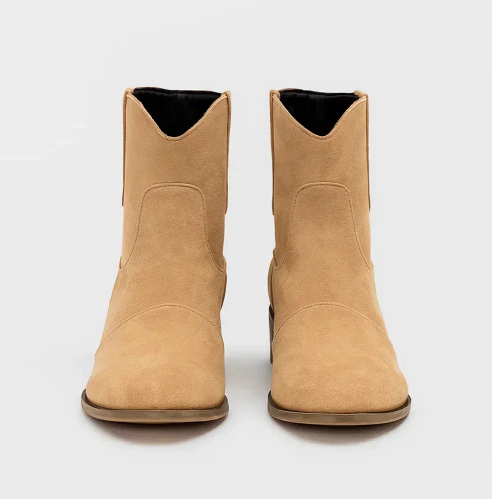 SUEDELLEA™ | WESTERN SUEDE BOOTS - MABEL LONDON