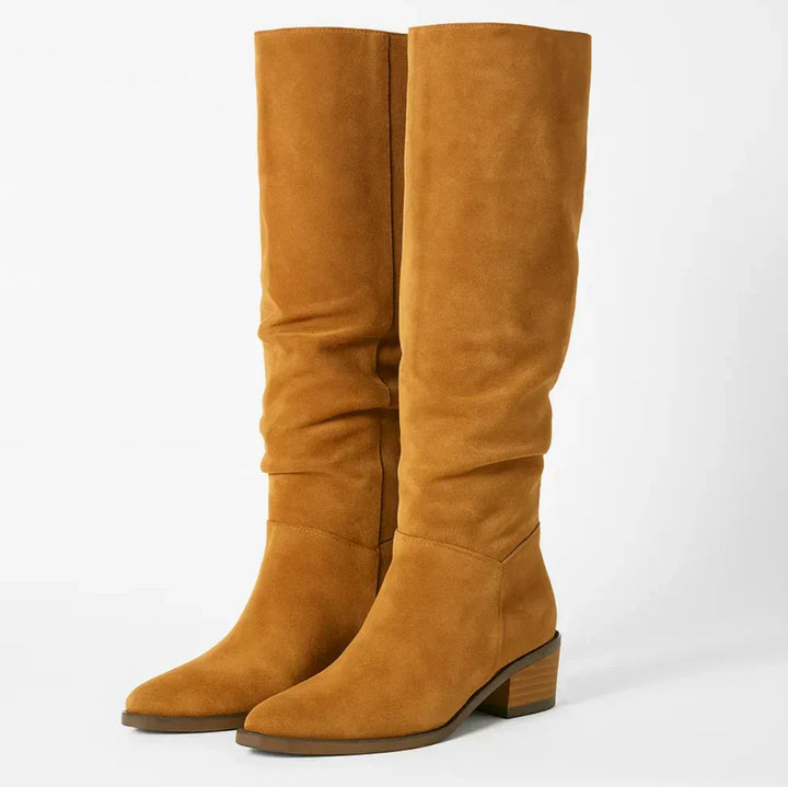 VELVÉNA™ | HIGH SUEDE BOOTS - MABEL LONDON