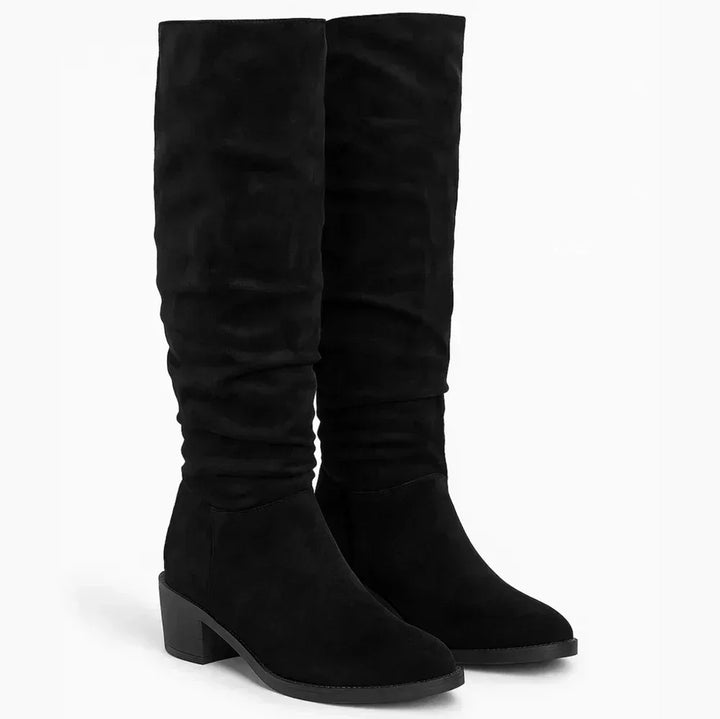 VELVÉNA™ | HIGH SUEDE BOOTS - MABEL LONDON