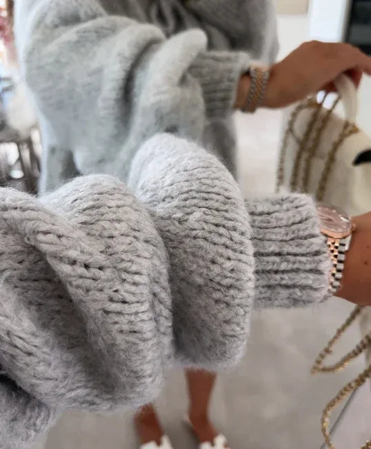 Eva | Knitted Bow Cardigan - MABEL LONDON