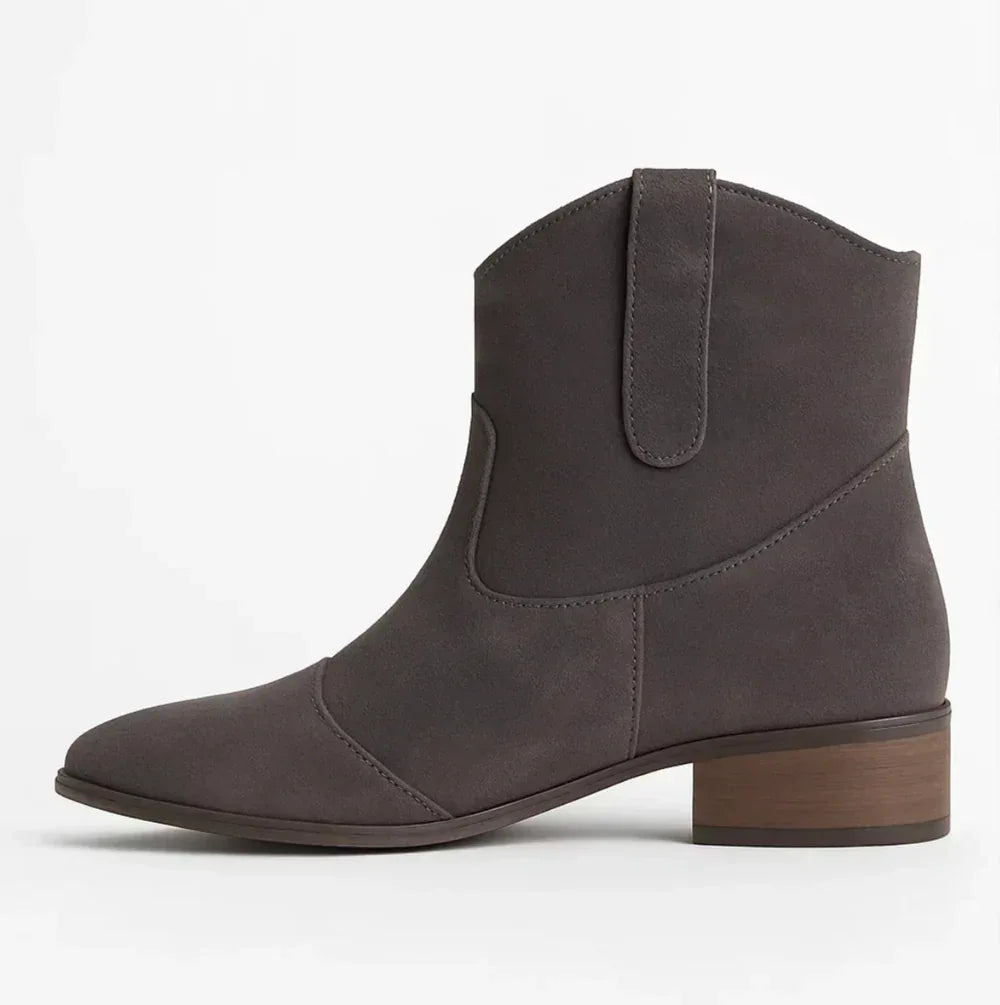 SUEDELLEA™ | WESTERN SUEDE BOOTS - MABEL LONDON