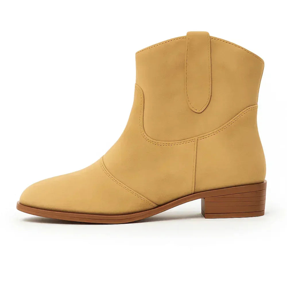 SUEDELLEA™ | WESTERN SUEDE BOOTS - MABEL LONDON