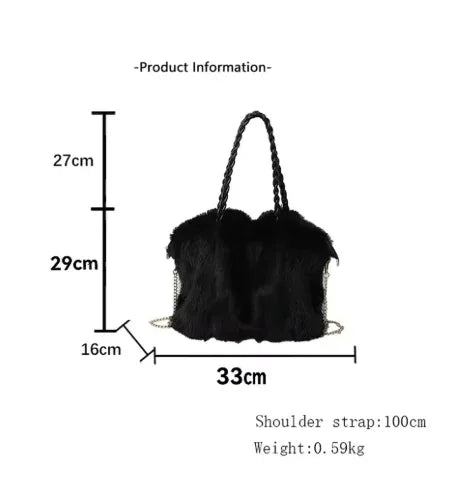 LARIBELLE™ - VERSATILE PLUSH VELVET SHOULDER TOTE BAG - MABEL LONDON