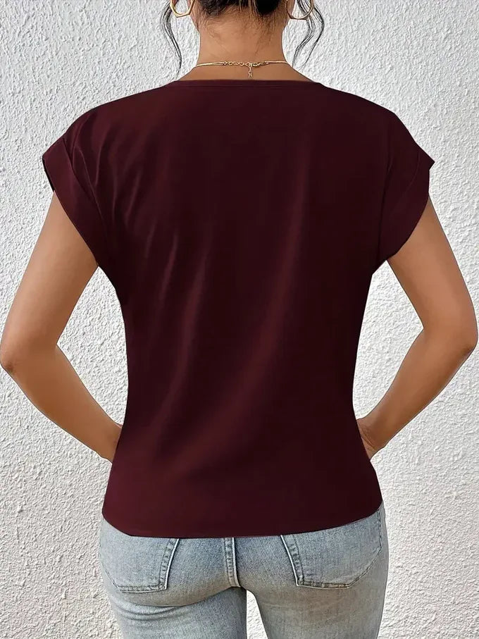 BELLE™ | The Stylish V-Neck Top - MABEL LONDON
