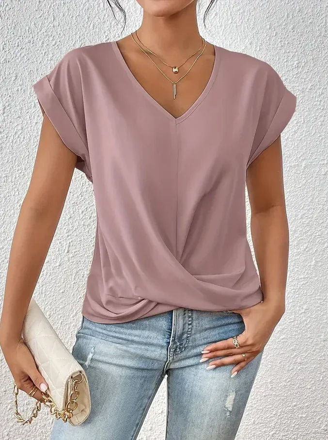BELLE™ | The Stylish V-Neck Top - MABEL LONDON