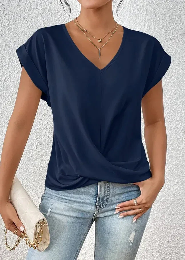 BELLE™ | The Stylish V-Neck Top - MABEL LONDON